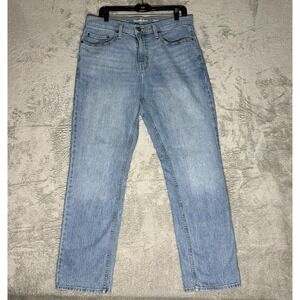 Goodfellow Jeans Mens 34x30 Tag (33x29.5) Blue Med Wash Straight Recto Mid Rise